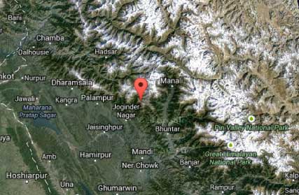 Map-Dehnasar-Lake-Mandi-Himachal-Pradesh