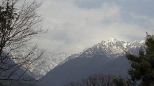 Palampur: A view of the snow-clad Dhauladhar mountain range afte Palampur: A view of the snow-clad Dhauladhar mountain range afte