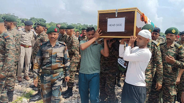 Shaheed Arvind Singh Last Rites
