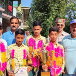 टिकरू स्कूल के 2 खिलाडी राज्यस्तरीय बैडमिन्टन प्रतियोगिता के लिए चयनित tikroo-2