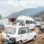 बरसात के चलते मंडी -नारला फोरलेन में कटिंग पर लगी रोक paddhr-mandi-fourlane