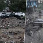 रामपुर के पास जगातखाना में बादल फटने से बह गई कई गाड़ियां cloud-brust-at-rampur