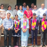टिकरू स्कूल में बारहवीं की परीक्षा में प्रियंका पहले,अनुराग दूसरे व सुरक्षना तीसरे स्थान पर with-staff