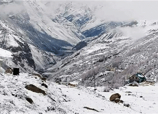 मौसम अपडेट : लाहौल में बर्फबारी, शिकुंला दर्रा वाहनों के लिए बंद