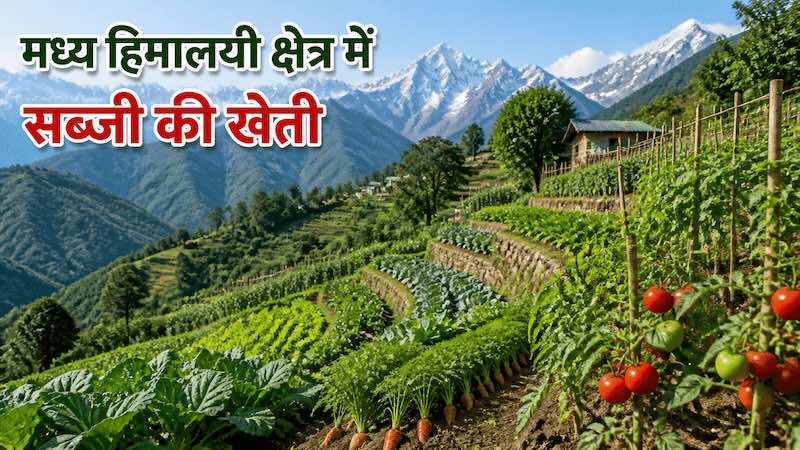 हिमाचल प्रदेश — मध्य हिमालयी क्षेत्र में सब्जी की खेती (🌿 व्यापक मार्गदर्शिका)