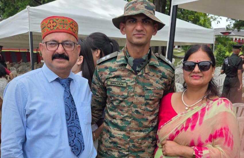 भारतीय सेना में लेफ्टिनेंट बने जोगिन्दरनगर के सृजन गोस्वामी