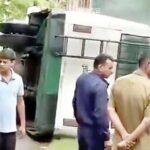 लडभड़ोल के रैंस नामक स्थान में पलटी एचआरटीसी बस hrtc