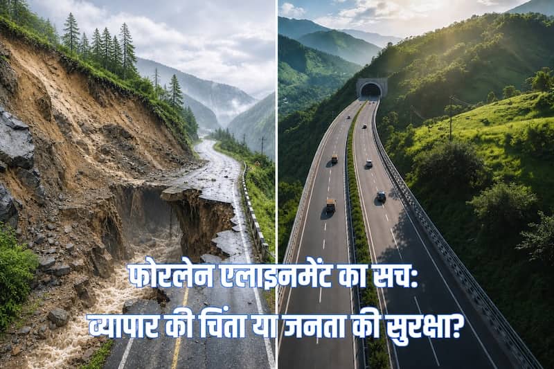 फोरलेन एलाइनमेंट का सच: व्यापारियों की चिंता या जनता की सुरक्षा?