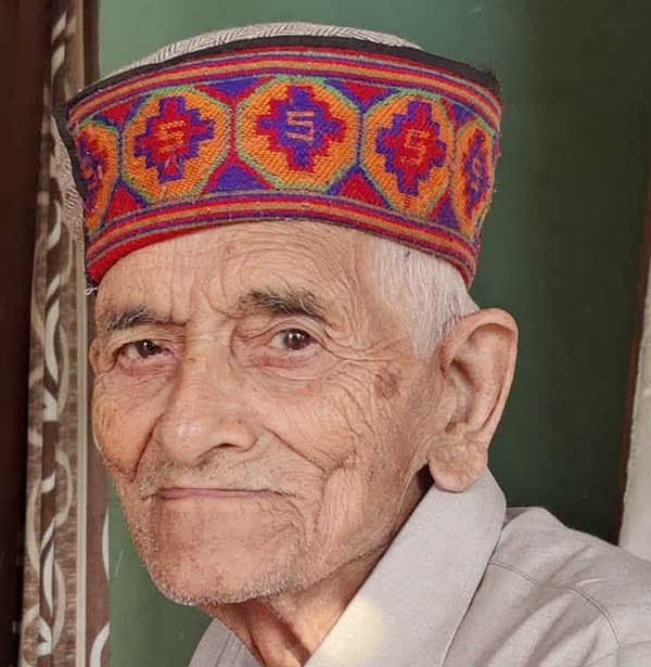 ड्राई क्लीनर के मालिक मास्टर कांशीराम का (96 वर्ष) की आयु में निधन