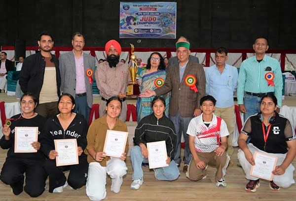 जोगिन्दरनगर कालेज में चल रही जूडो चैंपियनशिप का हुआ समापन
